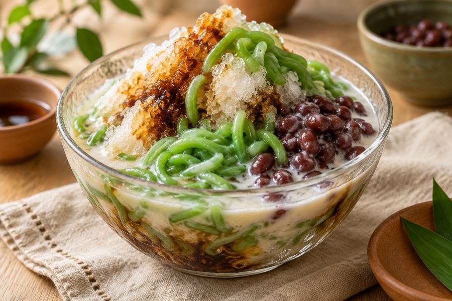 Cendol - Palm sugar, coconut milk, shaved ice