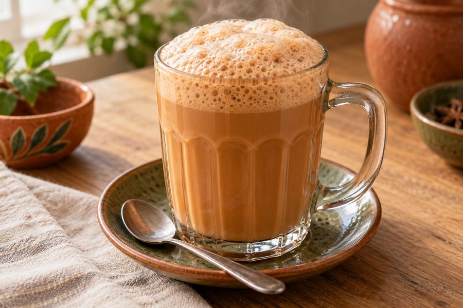Teh Tarik - Pulled hot milk tea